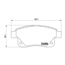 Placute frana Ford 24486